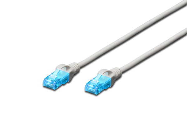 Digitus DK-1512-005 Patch Kabllo Rrjeti Cat 5e U/UTP 0.5m, Gri