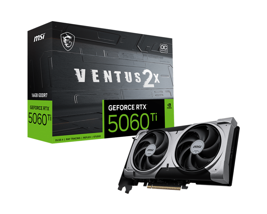MSI RTX 5060 Ti Ventus 2X OC Plus kartelë grafike