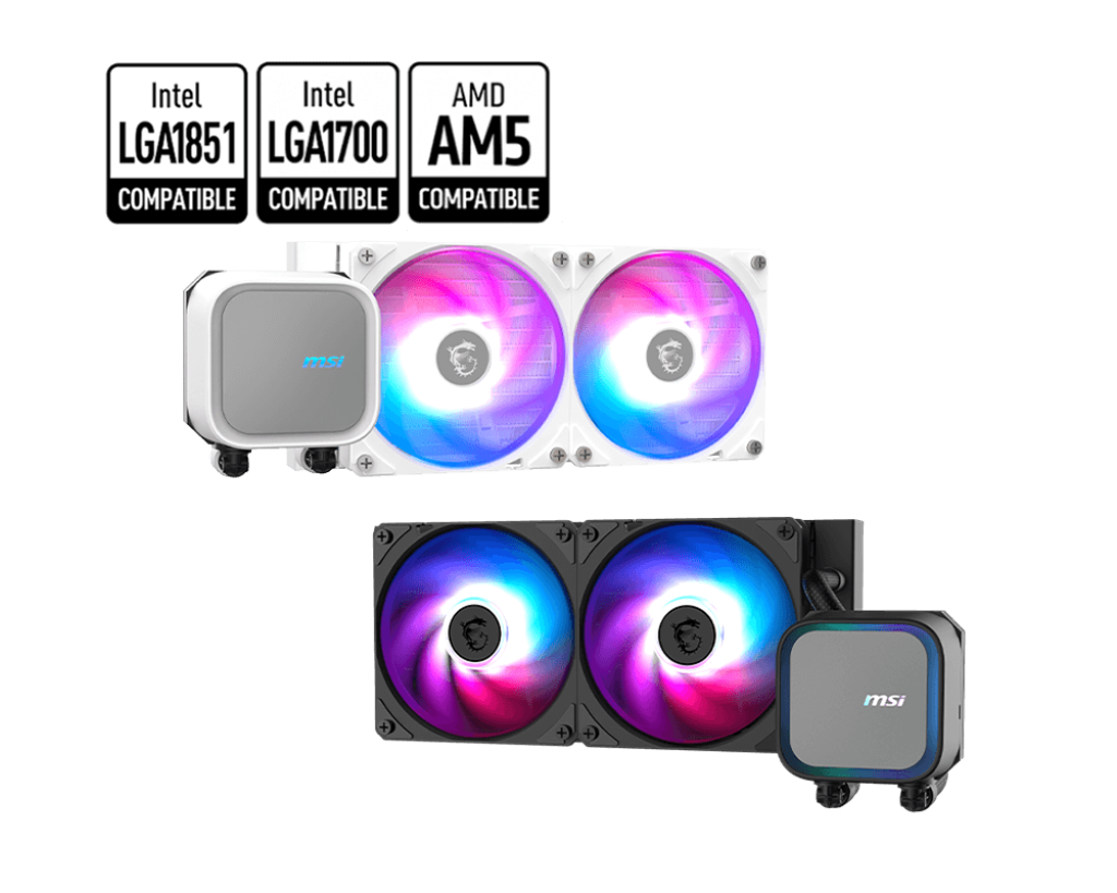 MSI MAG Cooler 240mm ARGB Intel/AMD PWM Fans, 2Y