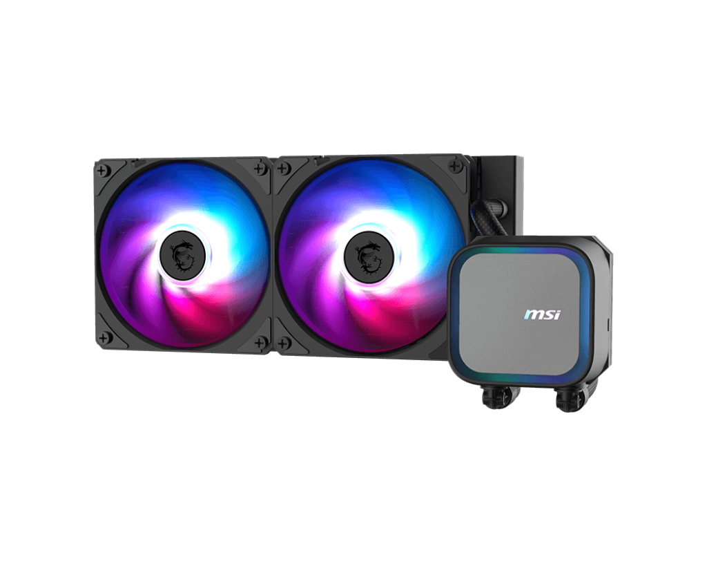 Msi Mag 240mm Argb Liquid CPU Cooler, Intel/AMD, 2 Ventilatorë Pwm, Radiator 240mm – Ftohës për Procesor, pamja 5