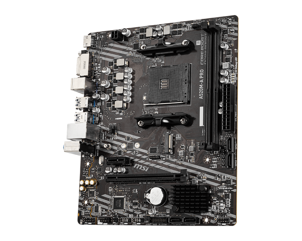 MSI MB A520M-A PRO, mATX,Support AMD Ryzen 5000/50