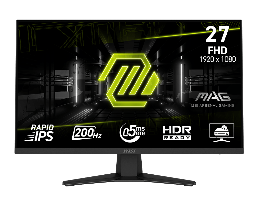 Msi Mag 274F Gaming Monitor, 27" Rapid IPS, FHD 1920×1080, 200Hz, 0.5ms, FreeSync Premium, Hdr Ready, pamja 2