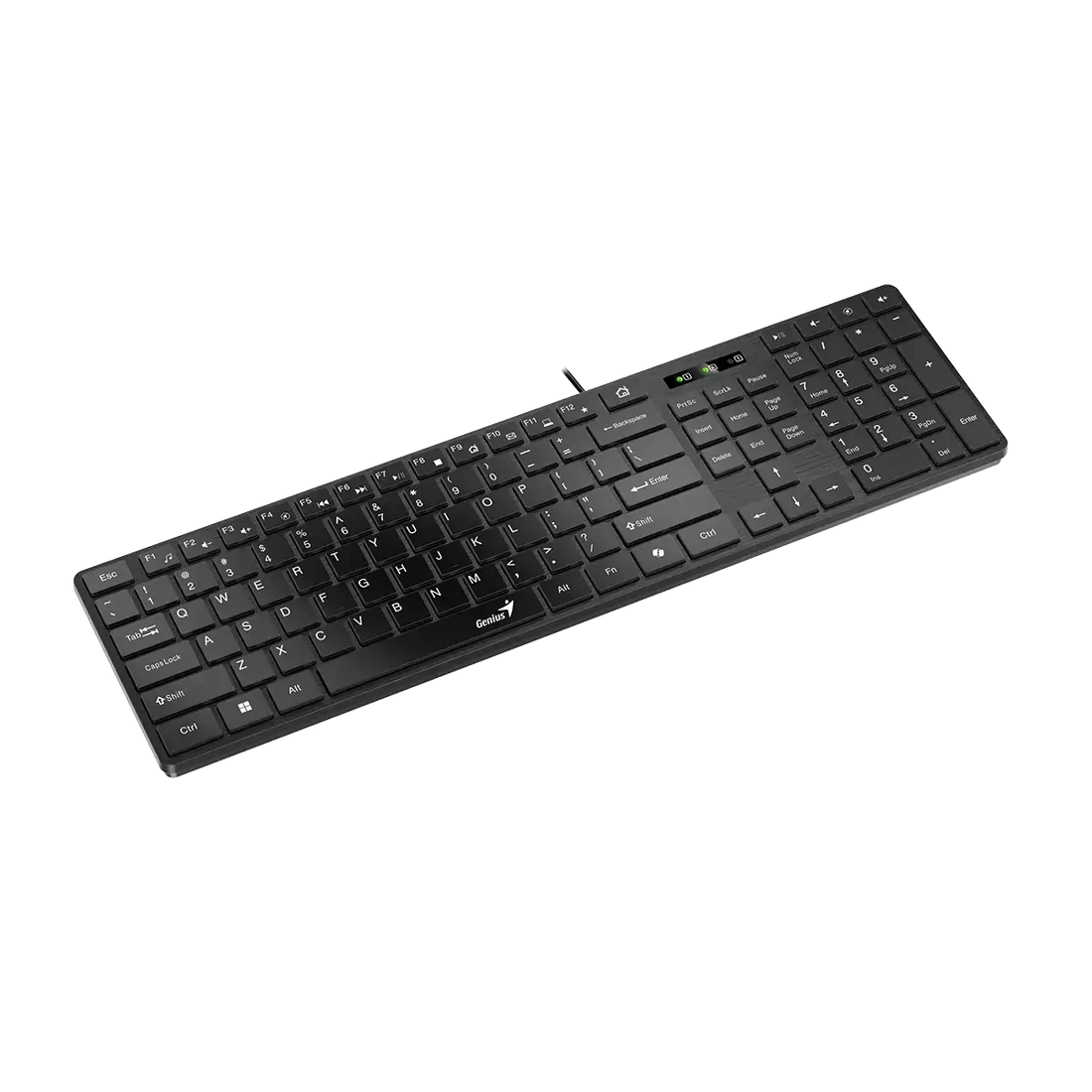 Genius SlimStar 126 tastierë me kabllo e zezë, pamja 3