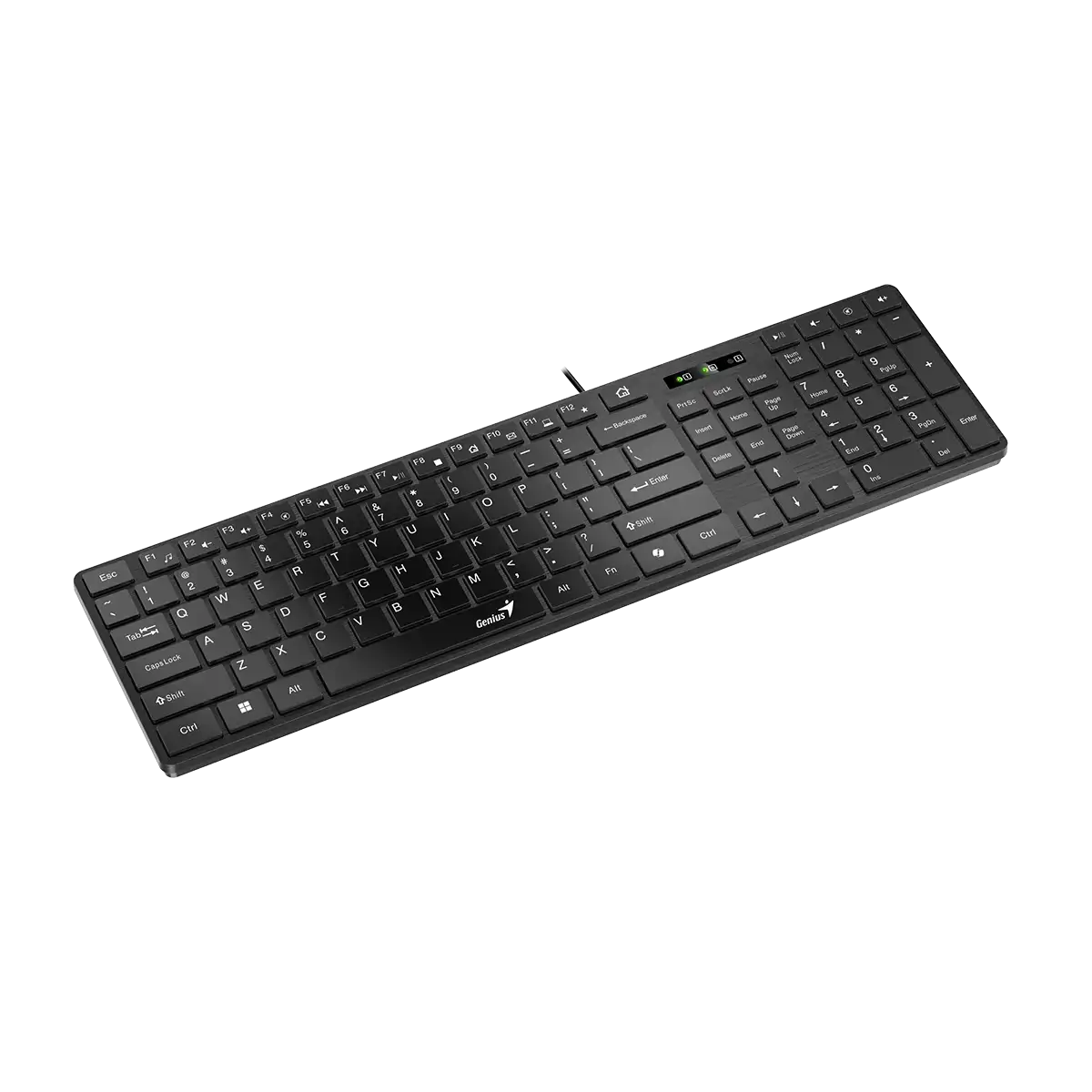 Genius SlimStar 126 tastierë me kabllo e zezë, pamja 3