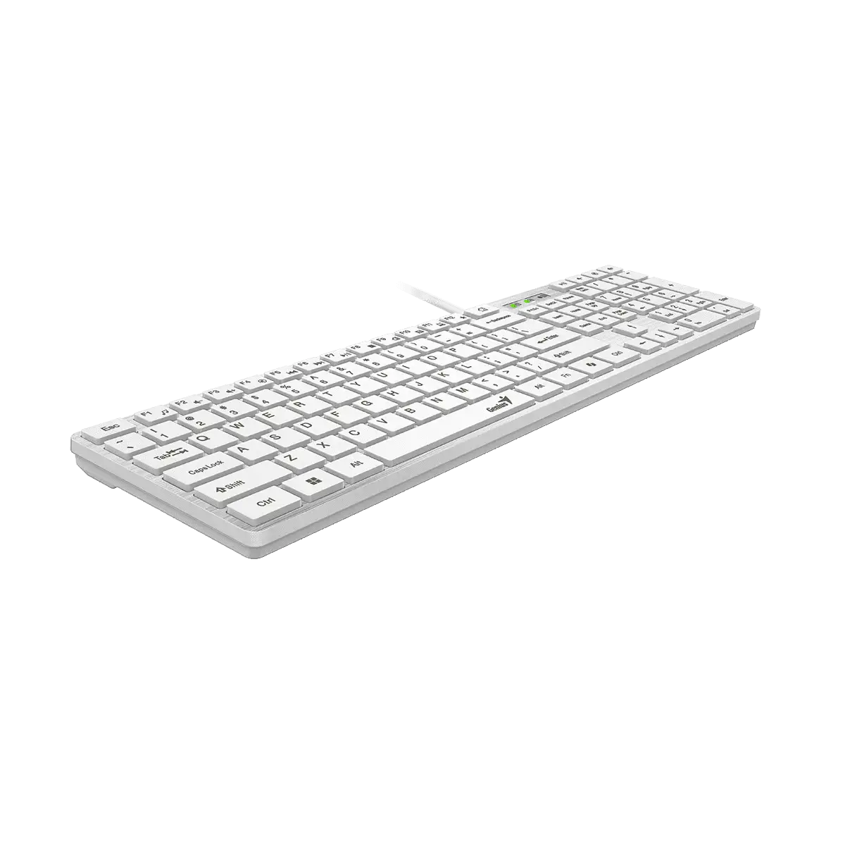 Genius SlimStar 126 tastierë me kabllo e bardhë, pamja 3