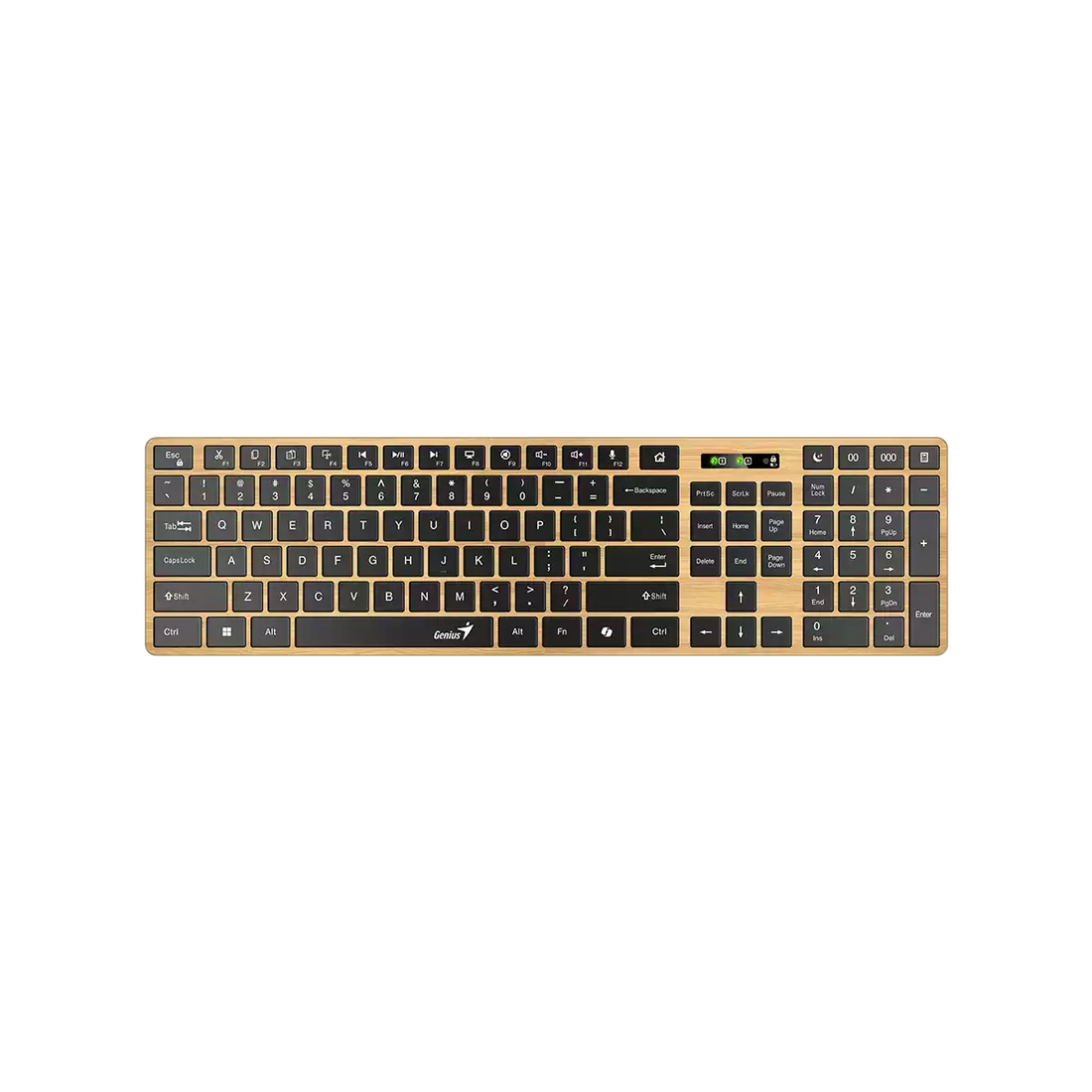 Genius SlimStar 7250BT tastierë wireless Pine Wood, pamja 2