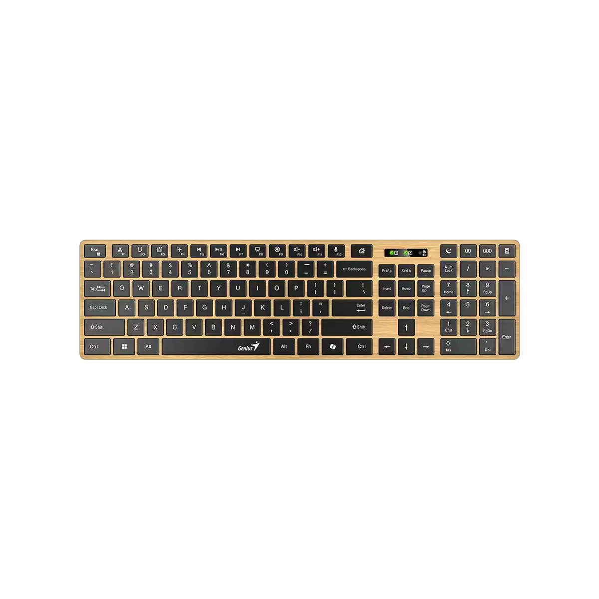 Genius SlimStar 7250BT tastierë wireless Pine Wood, pamja 2
