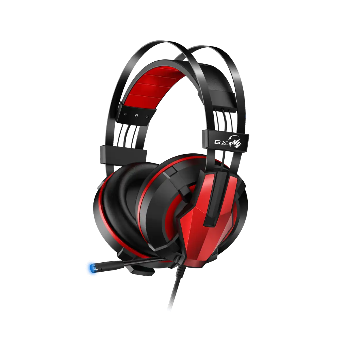 Genius HS-G710V kufje gaming USB të zeza, pamja 3