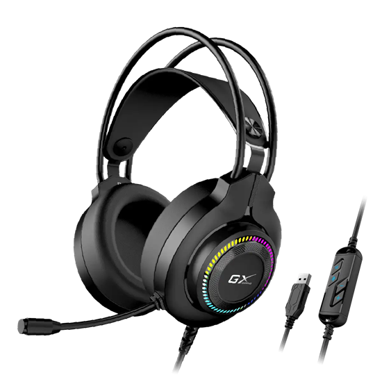 Genius Gaming Headset Hs-gx580u RGB USB – Black – Kufje Gaming