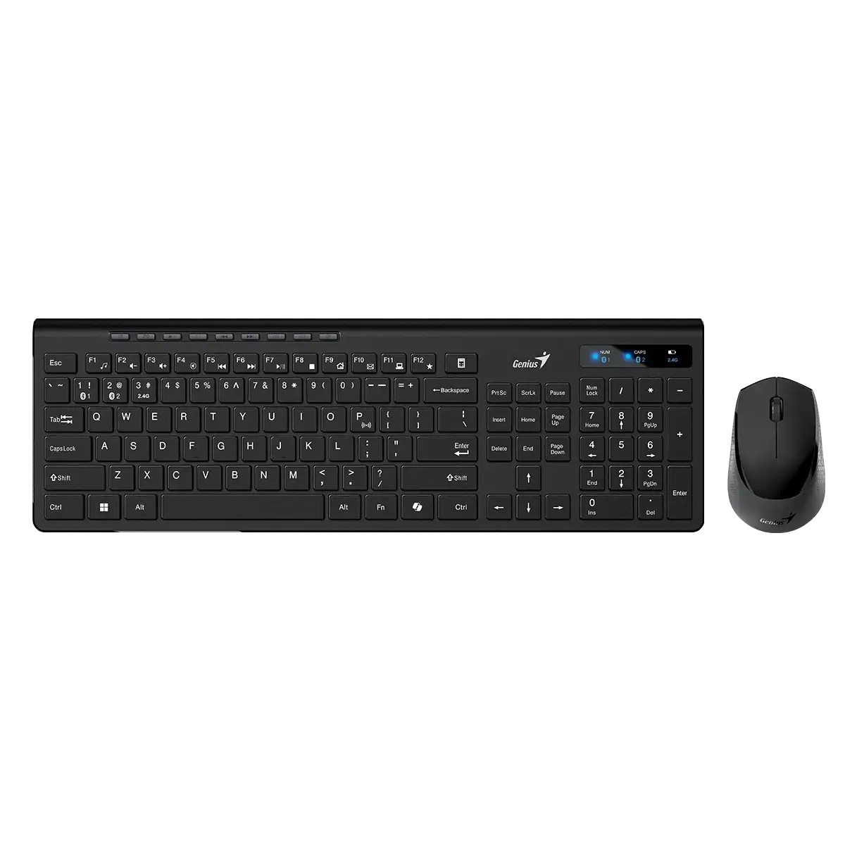 Genius SlimStar 8230 set tastierë dhe maus wireless i zi