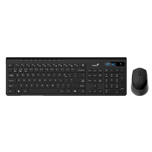 Genius SlimStar 8230 Set Tastierë + Maus Wireless Bluetooth, i Zi