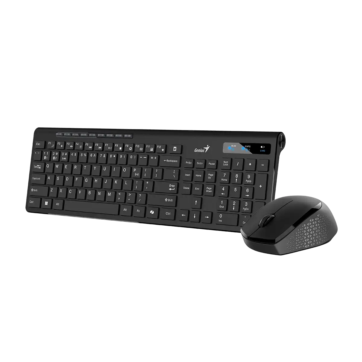 Genius SlimStar 8230 set tastierë dhe maus wireless i zi, pamja 2