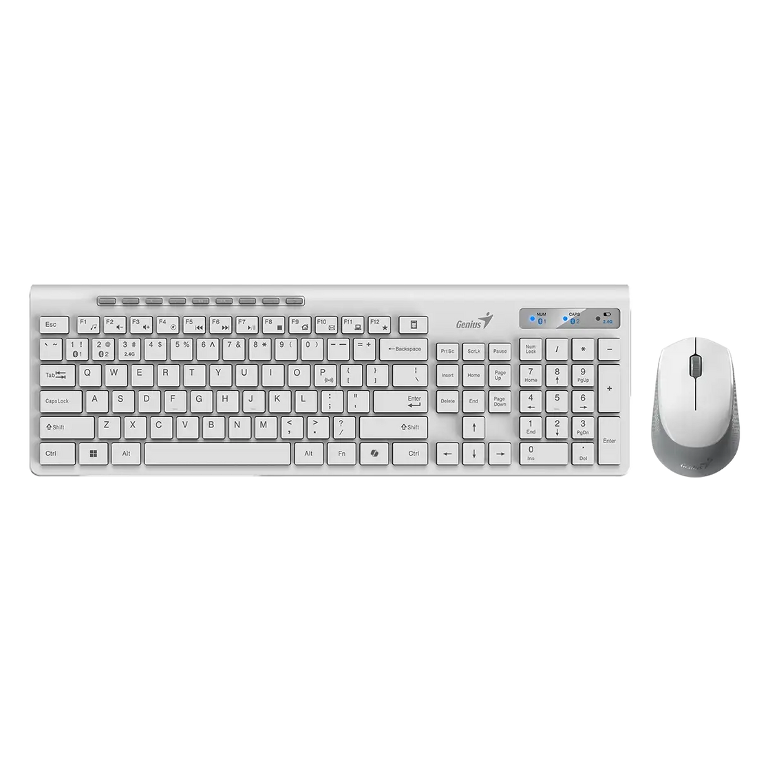Genius SlimStar 8230 set tastierë dhe maus wireless i bardhë