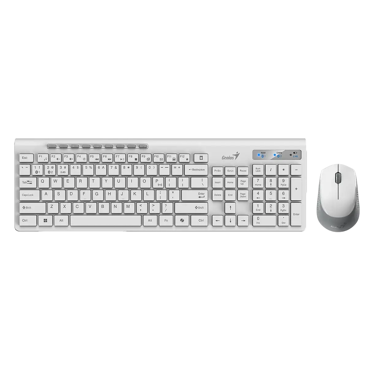 Genius SlimStar 8230 set tastierë dhe maus wireless i bardhë