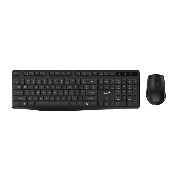 Genius KM-8206S Set Tastierë + Maus Wireless, Silent Mode, i Zi