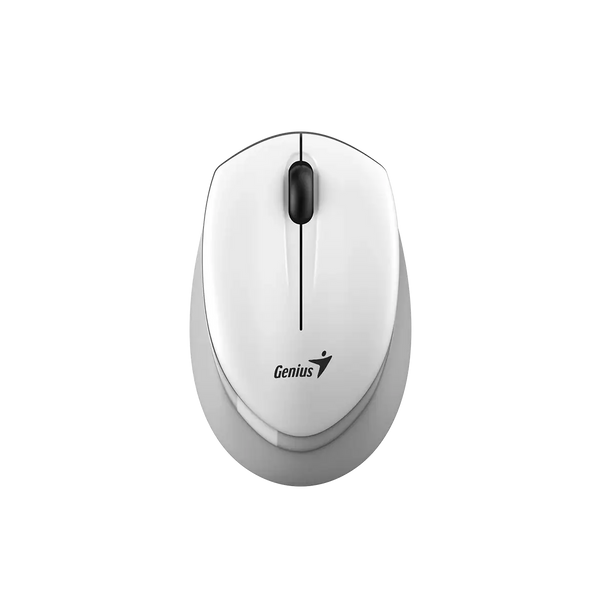 Genius NX-7009 Maus Wireless 1200 DPI për Laptop, i Bardhë + Gri
