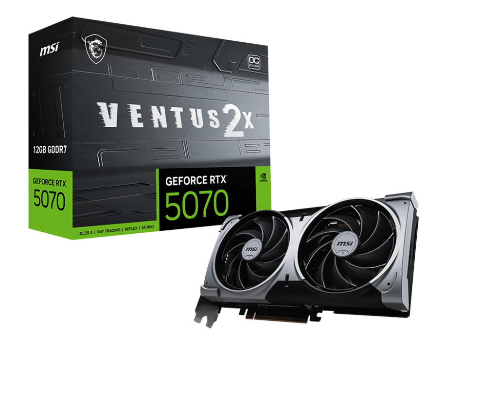 MSI GeForce RTX 5070 12G Ventus 2X OC kartelë grafike