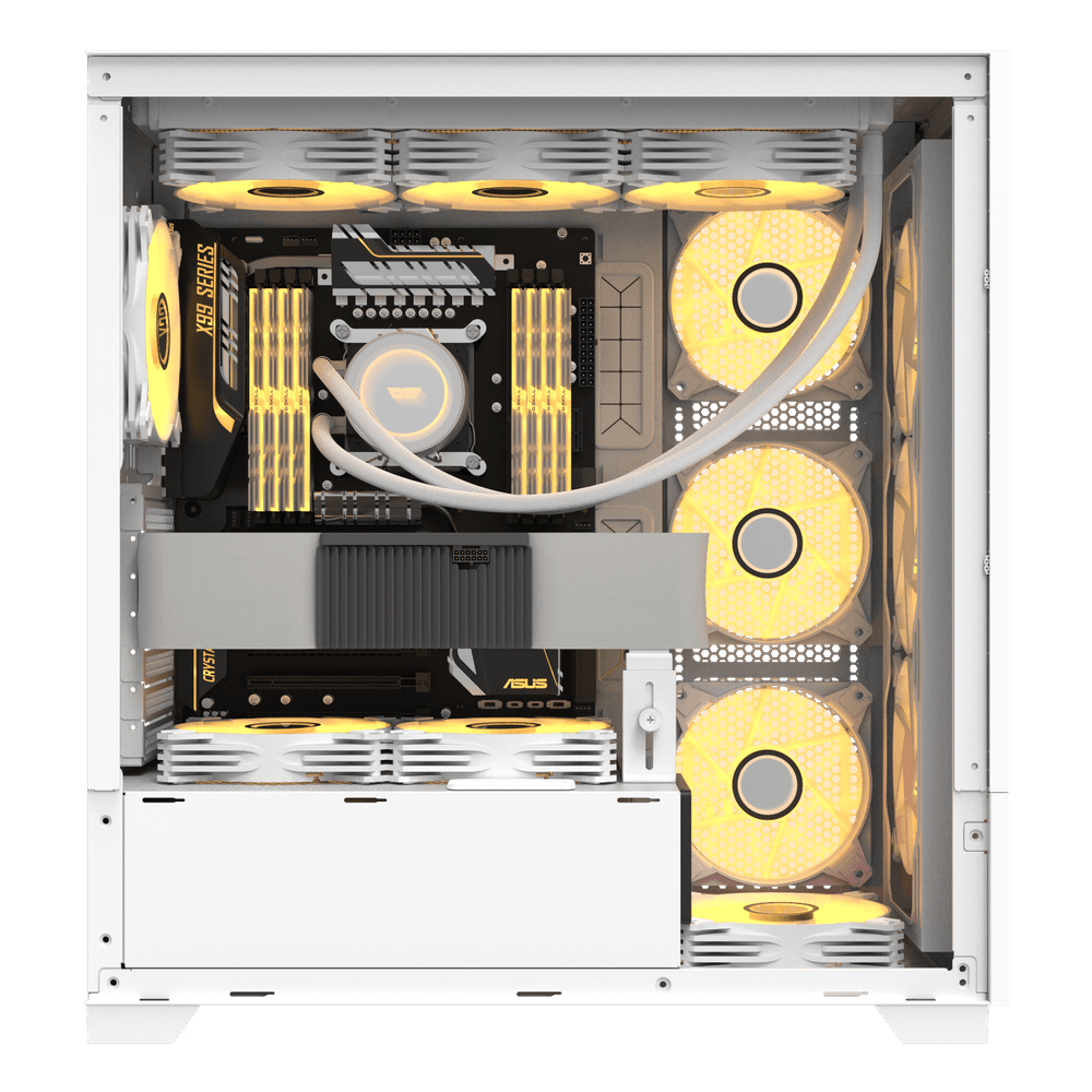 Darkflash DF5000 kasë Mid-Tower e bardhë