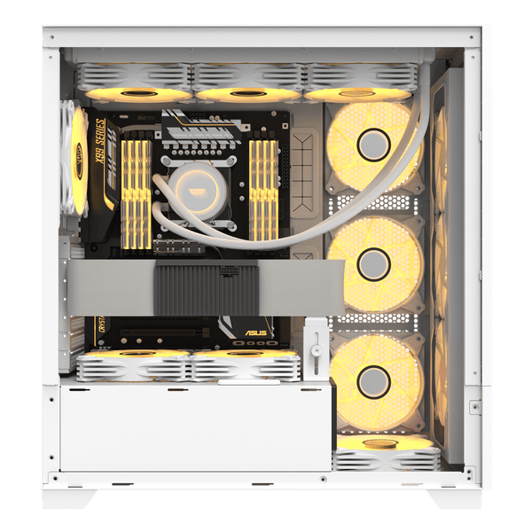Darkflash DF5000 Kasë Mid-Tower për PC, pa Ventilatorë, e Bardhë