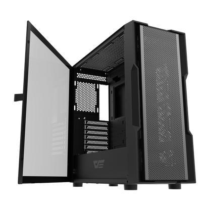 Darkflash DK431 Glass Mid-Tower Black me 4x120mm ARGB Fans