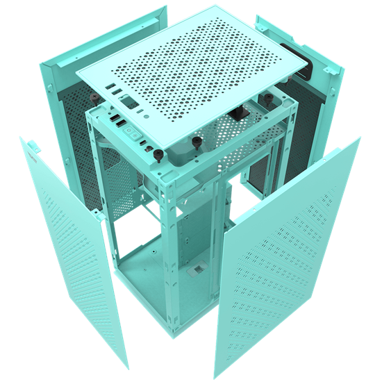 Darkflash DLH21 ITX Tower Green me Light Strip