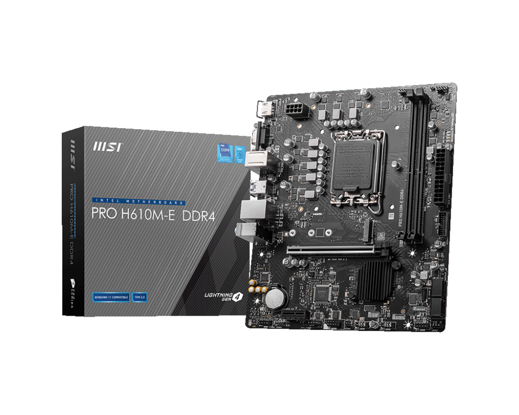 Msi MB PRO H610m-e Ddr4, Supp. IntelCore 14/13/12t – Komponentë PC, pamja 3