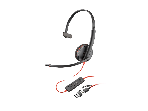 HP Poly Blackwire 3210 kufje monaurale USB-C, pamja 2