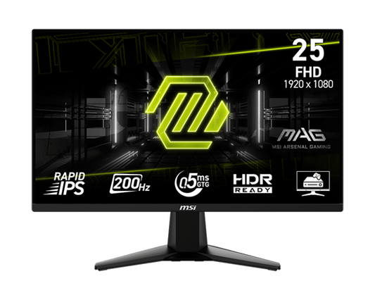 MSI MAG 255F E20 Monitor Gaming 24.5” Rapid IPS FHD 200Hz