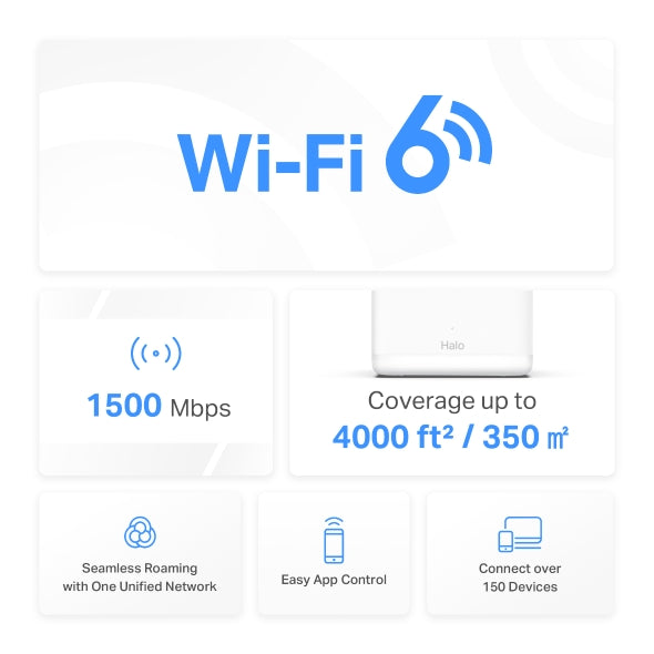 Mercusys Halo H60X sistem mesh Wi-Fi 6 2-pack, pamja 3