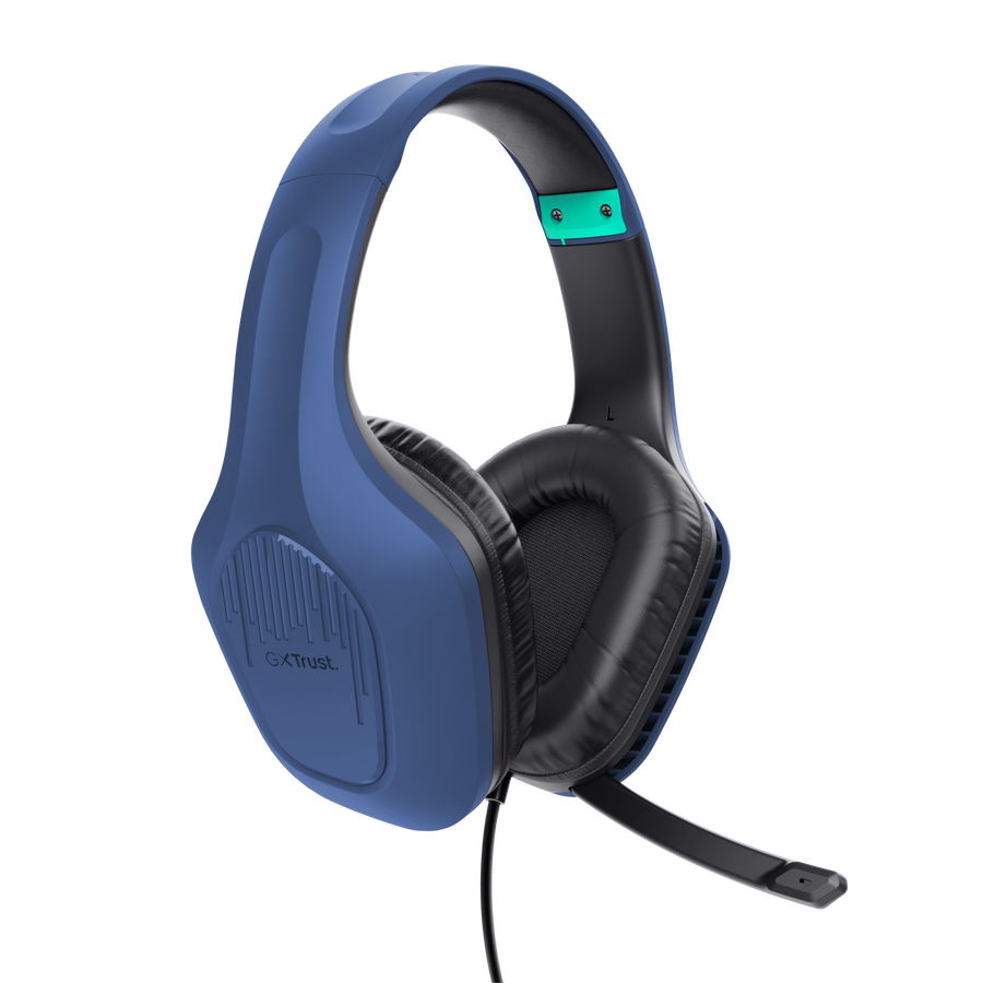 Trust GXT 415B Zirox kufje gaming të kaltra