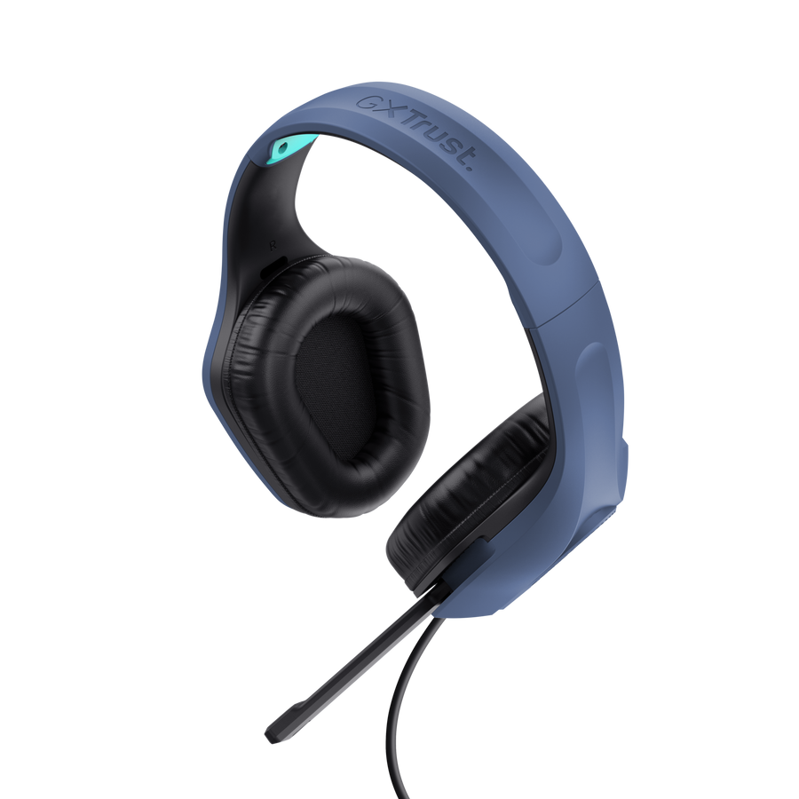 Trust GXT 415B Zirox kufje gaming të kaltra, pamja 3
