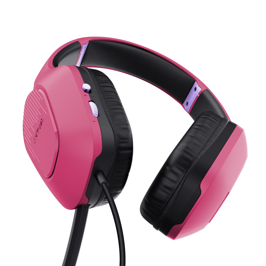 Trust GXT 415P Zirox kufje gaming rozë, pamja 2
