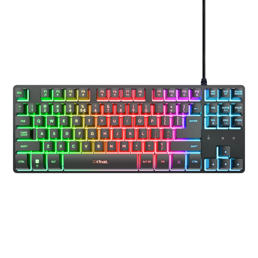 Trust GXT 833 Thado tastierë gaming TKL RGB