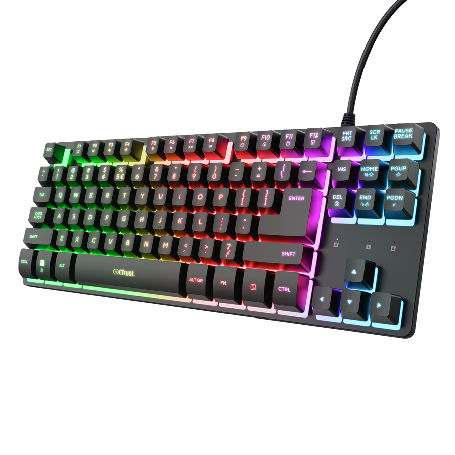 Trust GXT 833 Thado tastierë gaming TKL RGB, pamja 2