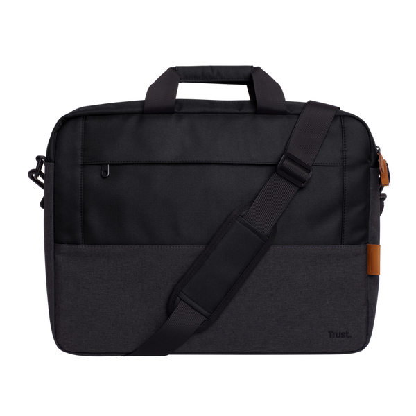 Trust Lisboa 16" Topload Laptop Bag, Çantë për Laptop me Dizajn Elegant dhe Ndarje të Dedikuar, E zezë