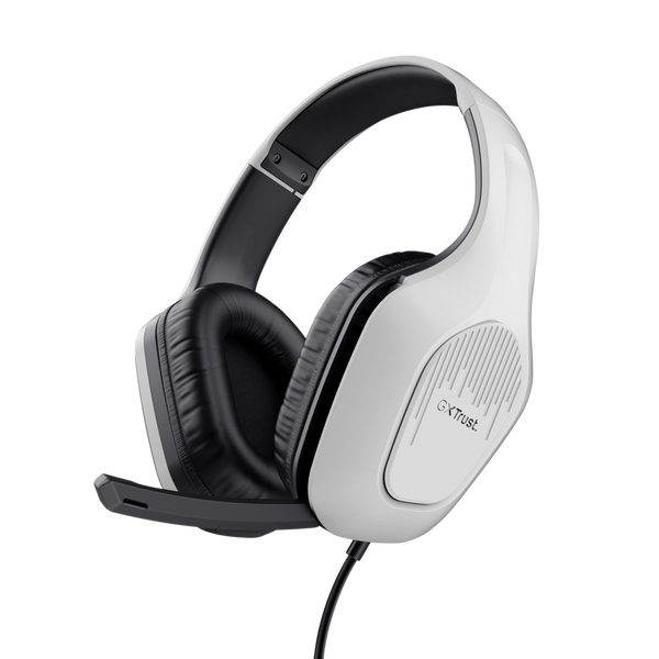 Trust GXT 415W Zirox Kufje Gaming me Kabllo, Ngjyrë e Bardhë