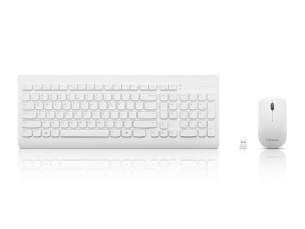 Lenovo 510 Set Tastierë dhe Maus Wireless 2.4GHz, i Bardhë