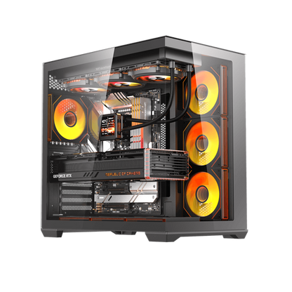 Darkflash C280 Mid-Tower Black me 7x120mm ARGB Fans