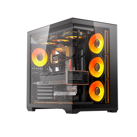 Darkflash C280 Mid-Tower Black me 7x120mm ARGB Fans