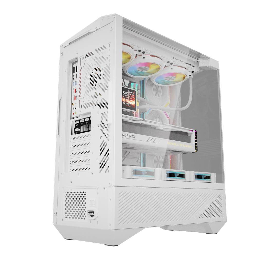 Darkflash DY460 kasë Mid-Tower e bardhë
