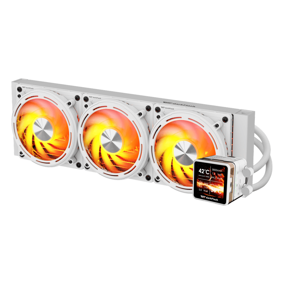 Darkflash DE360 ftohës me lëng AIO i bardhë