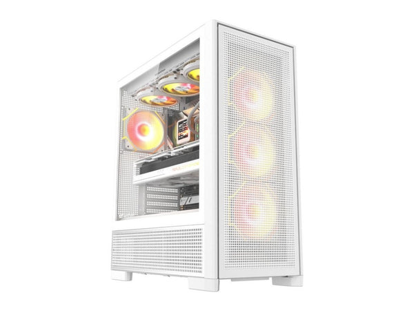 Darkflash Air Nova Kasë mATX me 3 Ventilatorë ARGB 120mm, e Bardhë