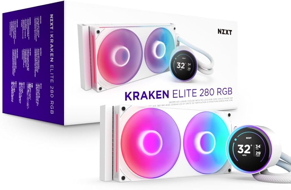 NZXT Kraken 280 RGB ftohës CPU me lëng i bardhë