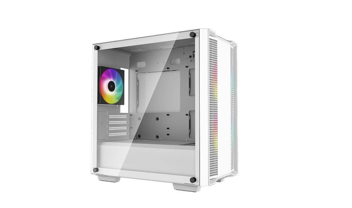 DeepCool CC360 ARGB kasë Mid Tower e bardhë, pamja 2