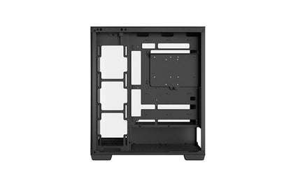DeepCool CG580 Mid-Tower PC Case me Tempered Glass, Mbështetje për Ftohje të Avancuar dhe Cable Management – 12 Muaj Garancion