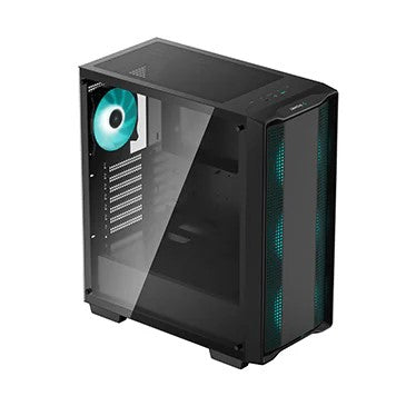 DeepCool CC560 kasë Mid-Tower e zezë, pamja 3