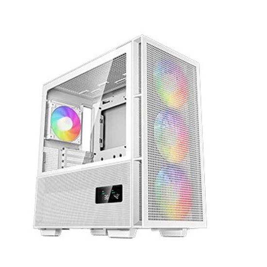DeepCool CH560 Mid-Tower Case White, 4 ventilatorë 120mm ARGB
