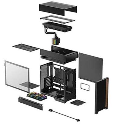 DeepCool CL6600 Full-Tower Case Black