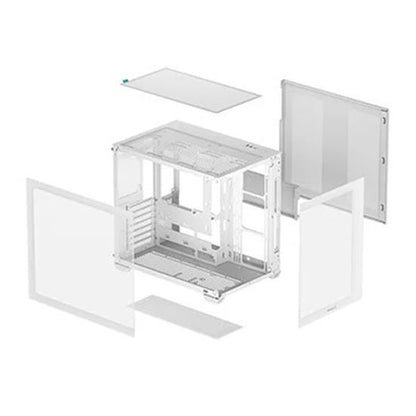 DeepCool CG530 Mid-Tower Case White me 4x120mm ARGB Ventilatorë