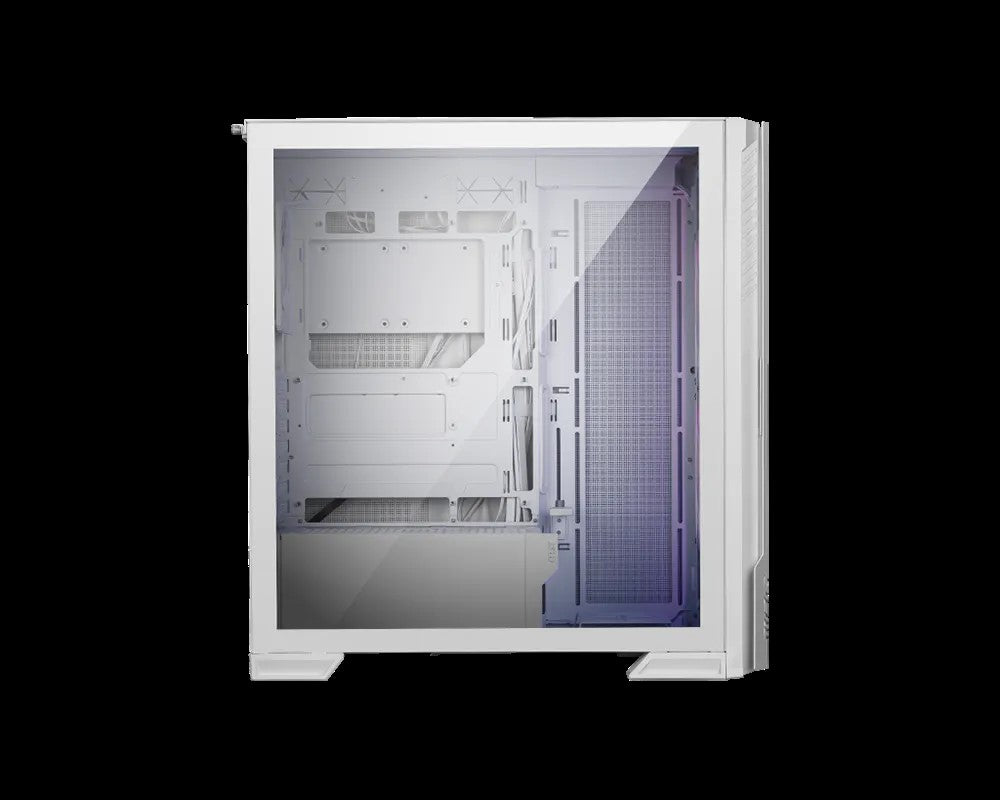 MSI Velox 300R Airflow PZ kasë gaming e bardhë, pamja 2